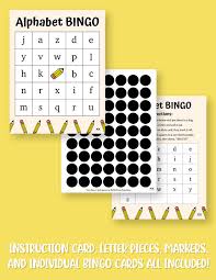 alphabet bingo printables 12 sets