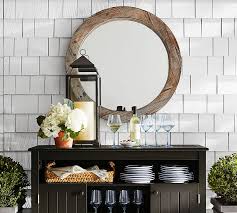 Wood Wall Mirror Round Pottery Barn