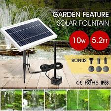 10w solar powered fountain water pump