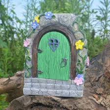 Mini Figurine Garden Door Stone Fairy