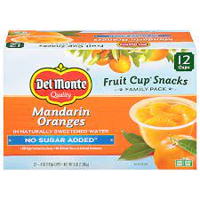 mandarin oranges fruit cup snacks