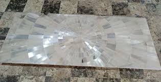 Unique Selenite Stone Sun Burst Table