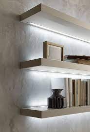 Floating Shelves With Lights