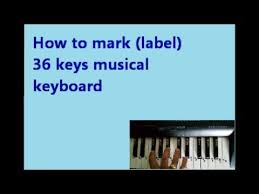 How To Mark Label 36 Keys Keyboard Youtube