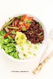 easy black bean burrito bowl vegan richa
