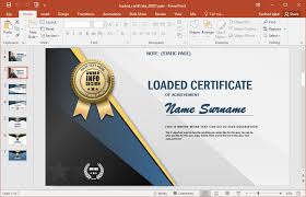 Animated Certificate Design Powerpoint Template