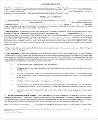 20 Simple Commercial Lease Agreements Word Pdf Pages