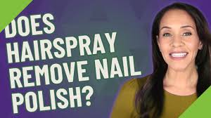 does hairspray remove nail polish