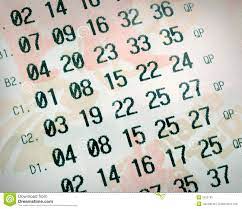 Lottery Numbers stock image. Image of ...