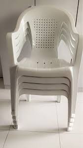 White Color Plastic Chairs Can Be Used