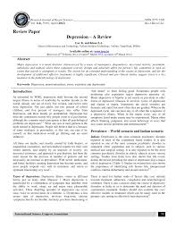pdf depression a review pdf depression a review