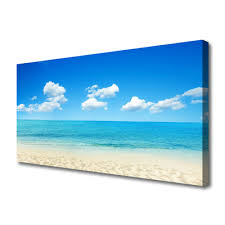 Canvas Wall Art Beach Sea Landscape