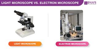 difference between light microscope and