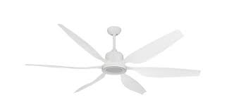 66 Inch Titan Ii Large Ceiling Fan With Led Light In Pure White By Troposair