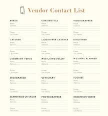 Wedding Coordinator Checklist Professional Planners Pdf Printable