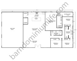40x80 barndominium floor plans with