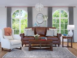 color curtains to go with a brown sofa