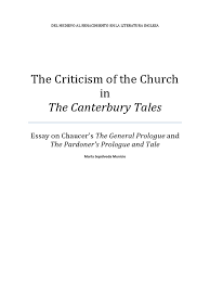 the criticism of the church in the canterbury tales the canterbury the criticism of the church in the canterbury tales the canterbury tales poetry