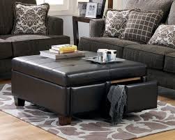 Tufted Leather Ottoman Coffee Table