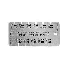 stainless sheet steel thickness gauge