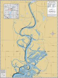 Wisconsin River Below Nekoosa Dam Wall Map