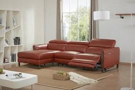 M Furniture Nina Leather Sectional Sofa