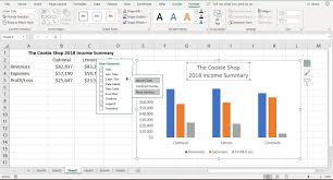 make and format a column chart in excel