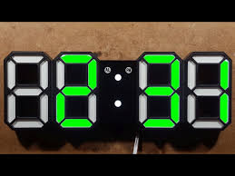 Set Your 3d Led Digital Wall Clock