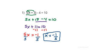 Solve Linear Equations Algebra