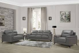 Grey Leather Sofa Living Room