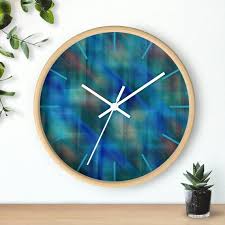 Abstract Art Wall Clock Vibrant Colors