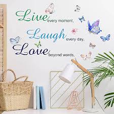 Colorful Live Laugh Love Art Quotes