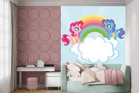 Rainbow Unicorns Wall Mural Wallpaper