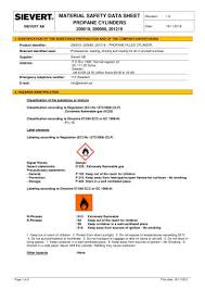 material safety data sheet propane