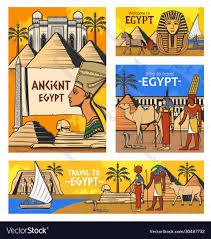 pyramids egypt travel vector image