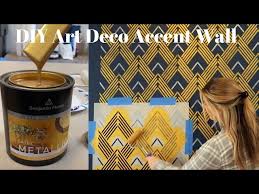 Art Deco Inspired Accent Wall Stencil