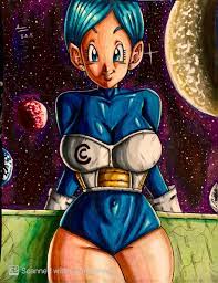 Hey everyone how's my drawing of Bulma in space. : r/dragonballfighterz