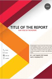 Red Headline Report Cover Page Design Template Cover Page