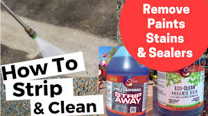 how to remove paint sealers stains