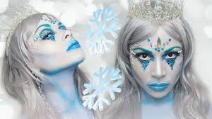 glam snow ice queen makeup tutorial
