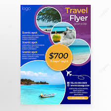 colorful geometric travel brochure