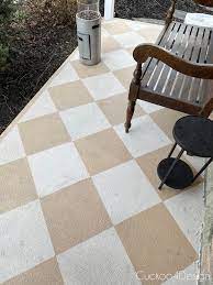 how to clean a painted concrete patio