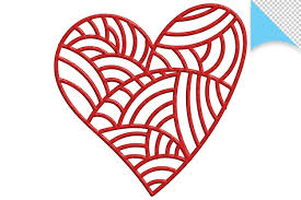 A Red Heart Shaped Metal Wall Art With