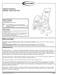 suncast mhr300 owner s manual pdf