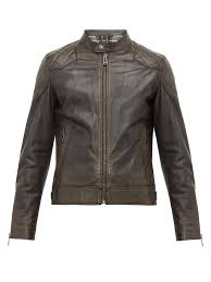 Outlaw Quilted Panel Leather Jacket Belstaff