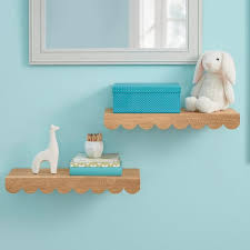 Stylewell Kids Scalloped Wood Floating