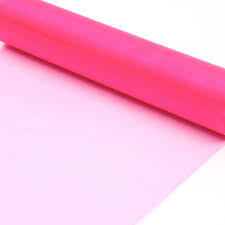 Free shipping by amazon +36. Hot Pink Organza Fabric Roll 40cm X 9m