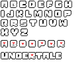 The font used for the logo of the undertale video game is very similar to a 3d font family the what's more, you can download the undertale font just on a single click. Pixilart Undertale Logo Font By Prophetofgaster