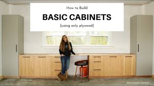 how to build basic cabinets using only