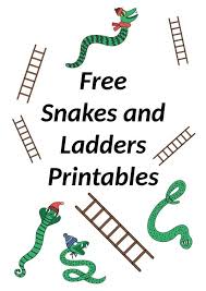 snakes and ladders printables